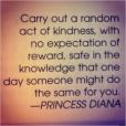 kindness rak princess diana
