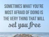 comfort zone afraid of doing set you free