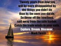 mark twain sail
